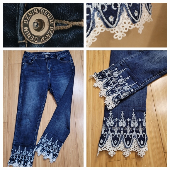 Embellished Jean's/ M / L - Picture 7 of 11